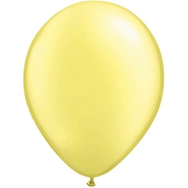 Mayflower Distributing 11 in. Pearl Lemon Chiffon Latex Balloon 6229